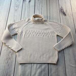 Steven B. Cable Knit Turtleneck Pullover Sweater